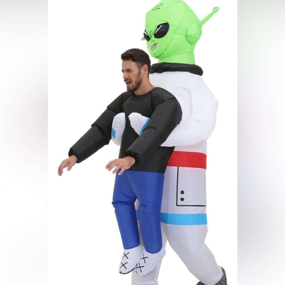 👽 Men’s inflatable battery powered ALIEN Halloween costume 👽